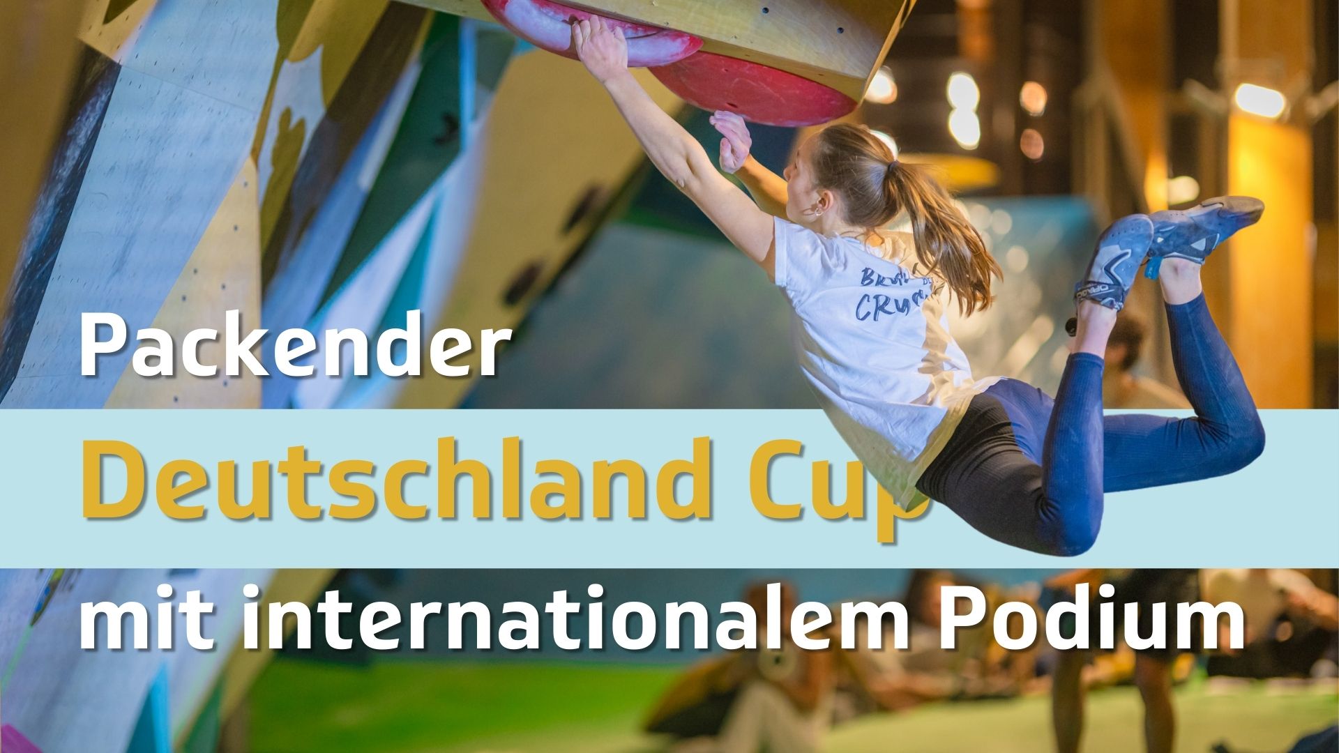Internationales Podium zum Deutschland Cup im Frankenjura