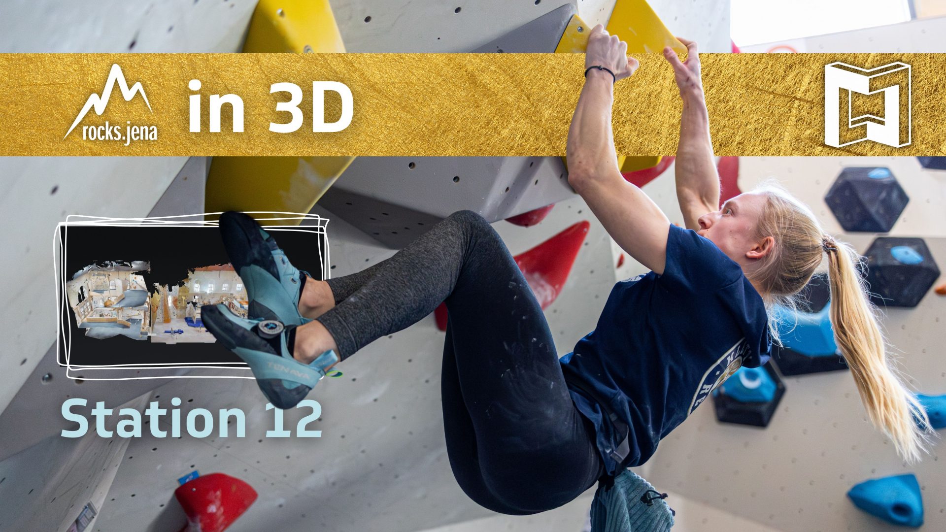 rocks. Kletter- und Boulderzentrum Jena in 3D